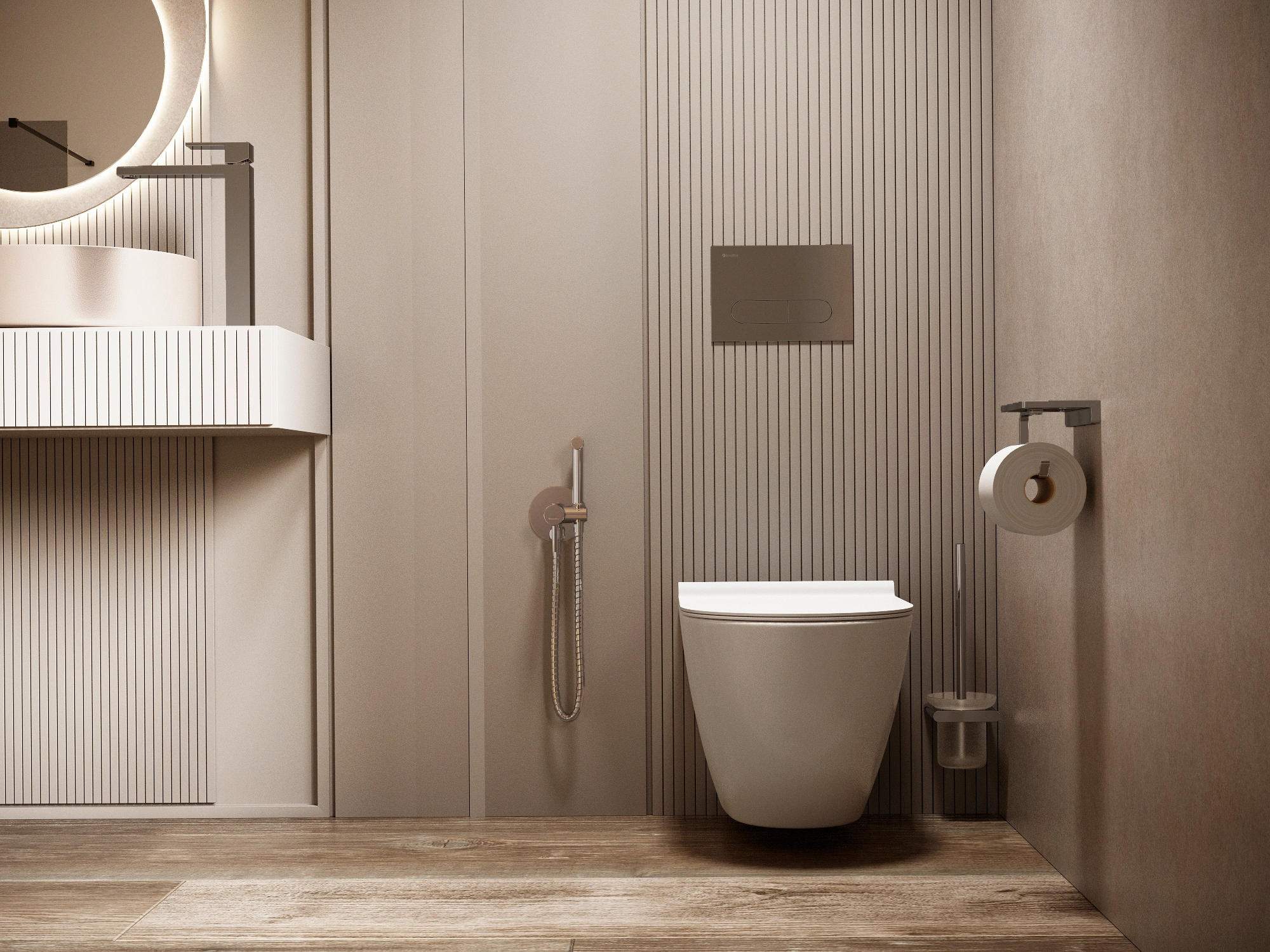 Смеситель с гигиеническим душем FHS01C1C